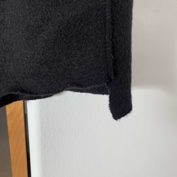 Eileen Fisher Open-Front Boiled Wool Coat with Clip Closure - Picture 11 of 12